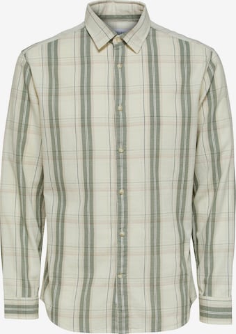 SELECTED HOMME - Ajuste regular Camisa 'Dores' en gris: frente