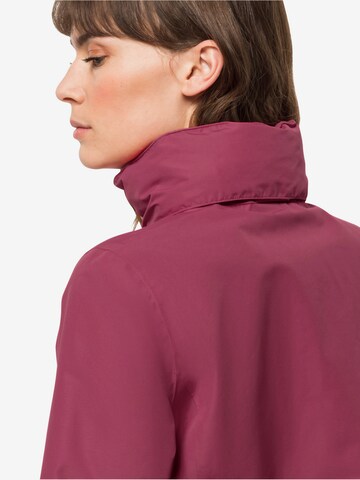 Veste outdoor 'Stormy Point' JACK WOLFSKIN en rouge