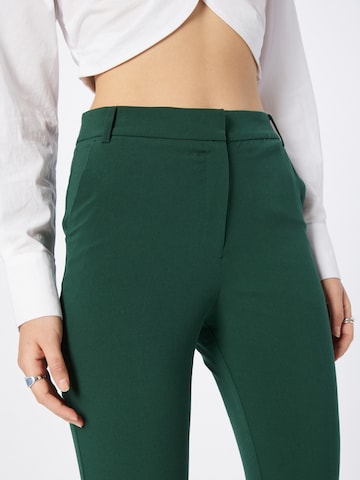 Warehouse Slim fit Trousers with creases in Green
