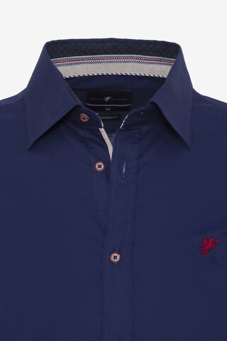 DENIM CULTURE Regular fit Overhemd 'AURIENNE' in Blauw