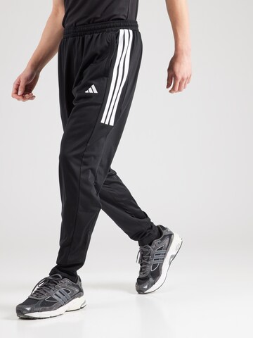 ADIDAS PERFORMANCE Tapered Sportbyxa i svart: framsida