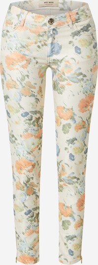 Pantaloni 'Victoria Dazzle' MOS MOSH pe albastru fumuriu / albastru deschis / verde / portocaliu caisă / alb, Vizualizare produs