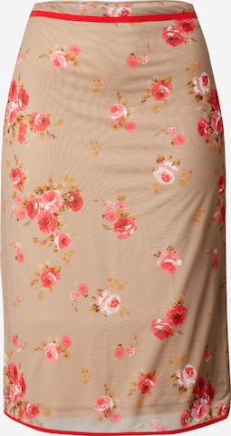 Bella x ABOUT YOU Skirt 'Tania' in Beige: front