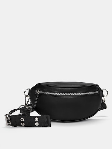 Pull&Bear Belt bag in Black: front