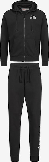LONSDALE Jogging komplet 'Lhanbryde' u crna / bijela, Pregled proizvoda