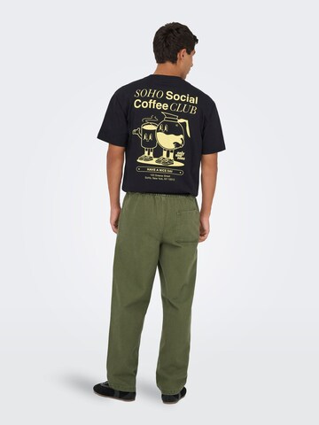 Regular Pantalon 'ONSTIMES' Only & Sons en vert