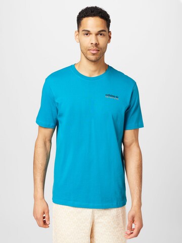 ADIDAS ORIGINALS T-Shirt 'Adventure Mountain Back' in Blau: predná strana