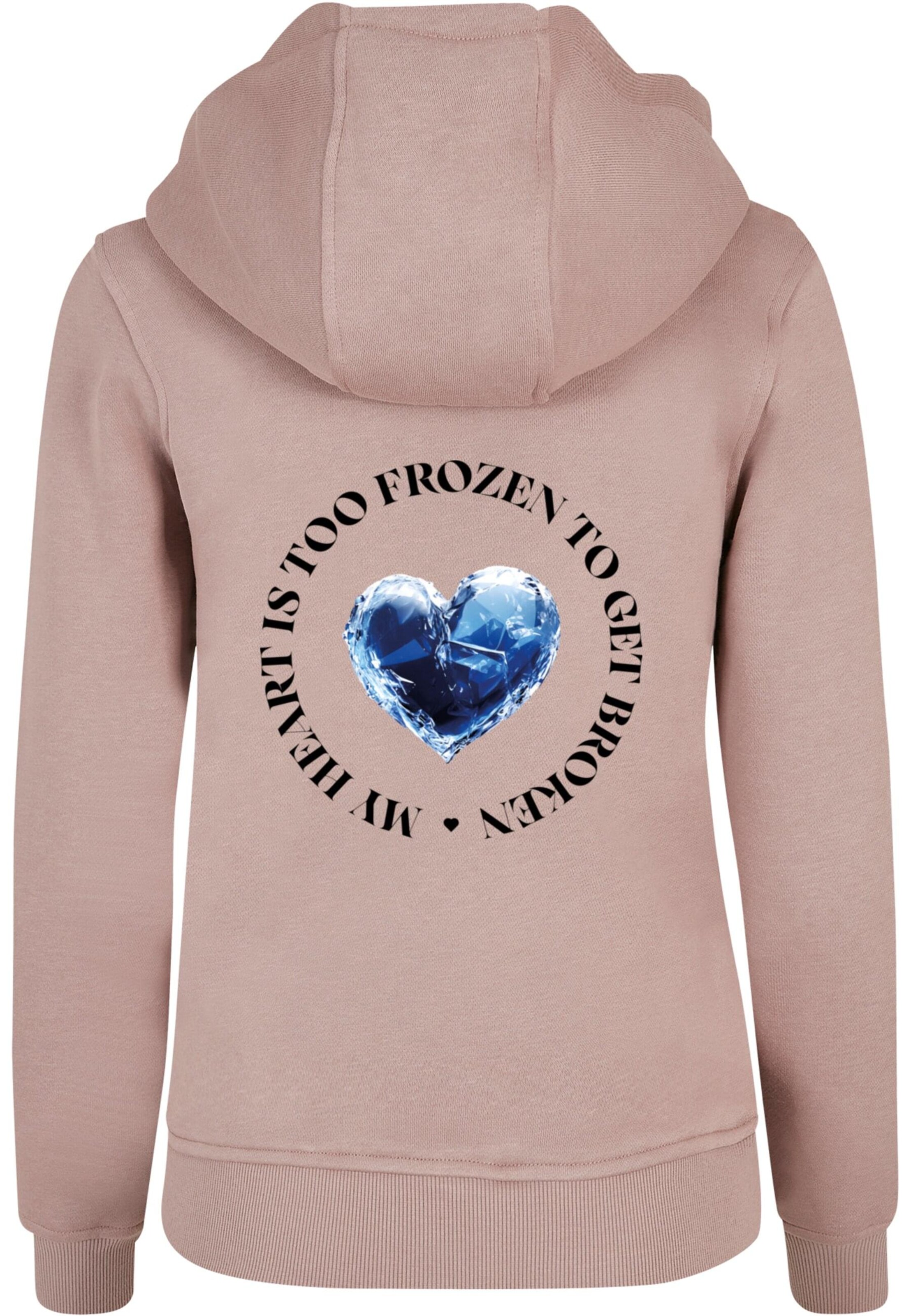 Mister Tee Sweatshirt 'Too Frozen' in Roze