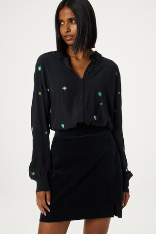 Fabienne Chapot Blouse in Zwart: voorkant