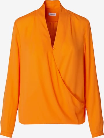 Chemisier 'Schwarze Rose' SEIDENSTICKER en orange : devant