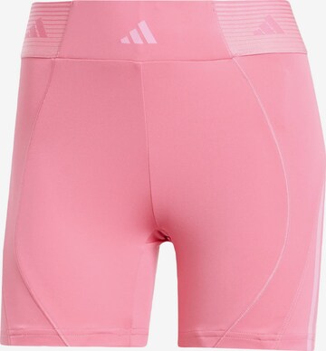 ADIDAS PERFORMANCE Skinny Shorts 'Hyperglam' in Pink: predná strana