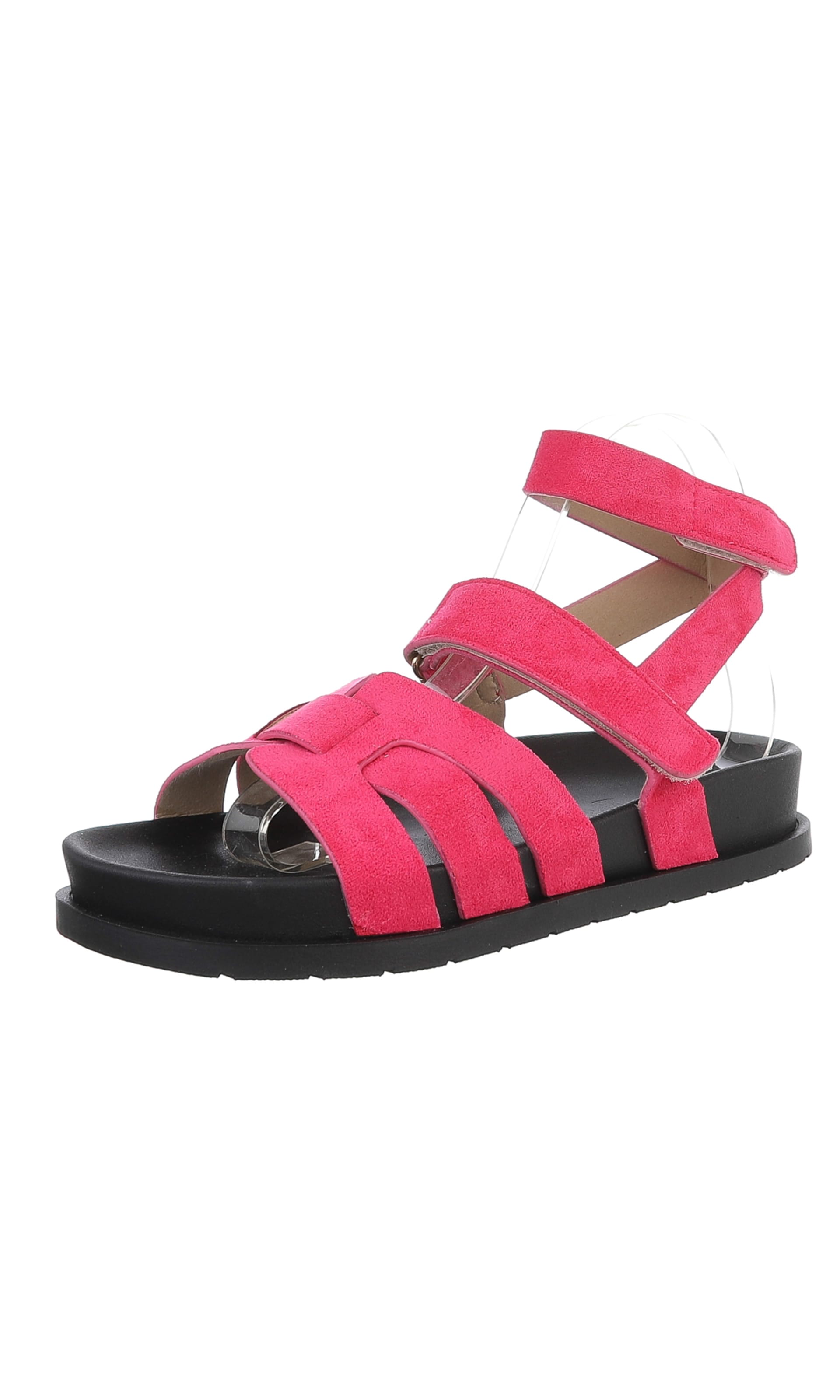 Ital-Design Strap Sandals in Pink: front