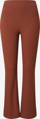 Flared Pantaloni 'Benni' di EDITED in marrone: frontale