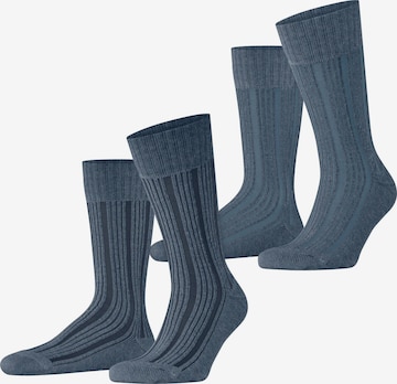 ESPRIT Socks 'Plush' in Blue: front