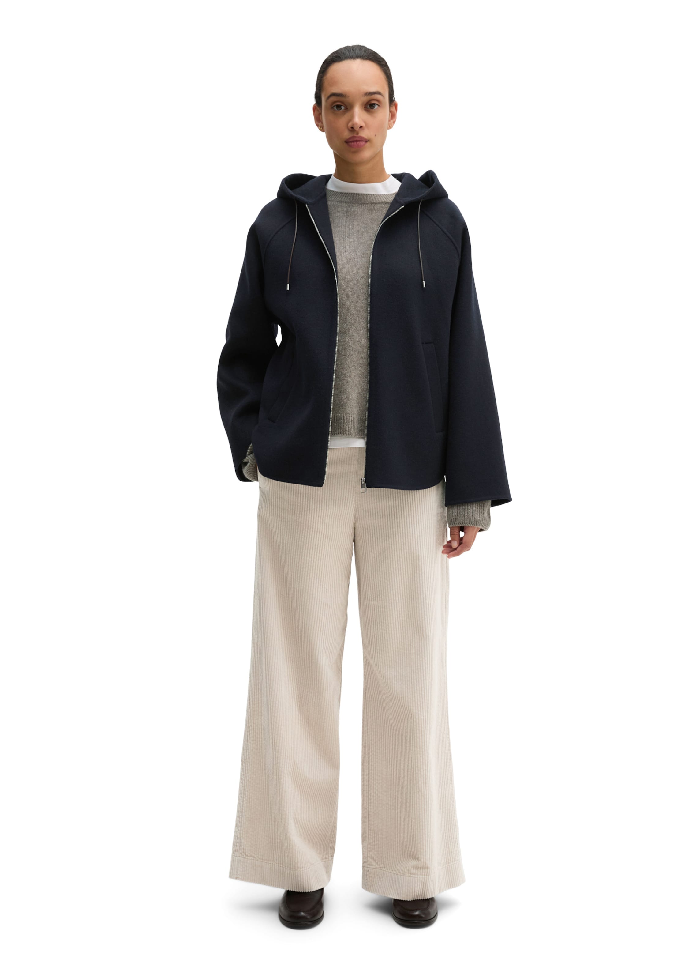 Marc O'Polo Winterjas in Blauw: voorkant