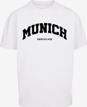 Maglietta 'Munich' di Merchcode in bianco: frontale