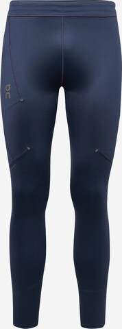 Skinny Pantaloni sportivi di On in blu: frontale