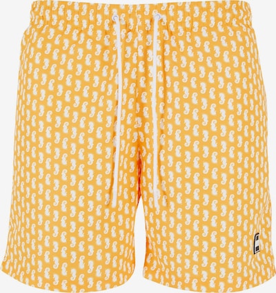 Urban Classics Kupaće hlače u svijetlonarančasta / bijela, Pregled proizvoda