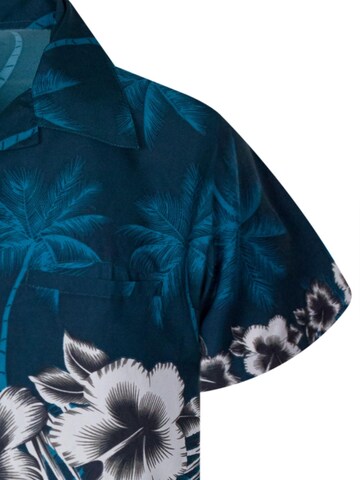 Camicia da donna 'Flower Chest' di King Kameha in verde