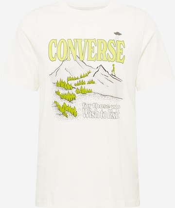 T-Shirt 'ALIEN MOUNTAIN' CONVERSE en blanc : devant