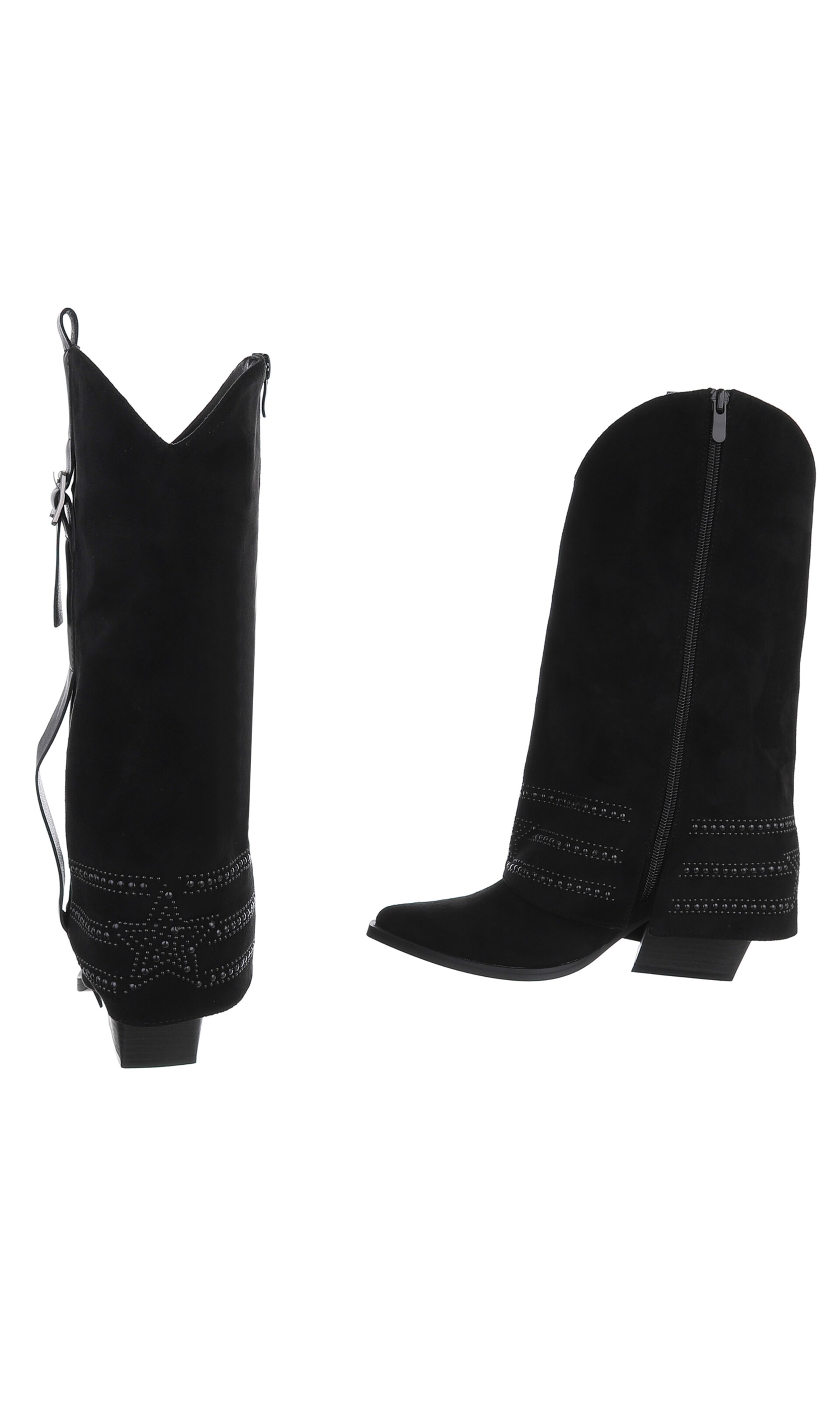 Ital-Design Cowboy Boots in Black