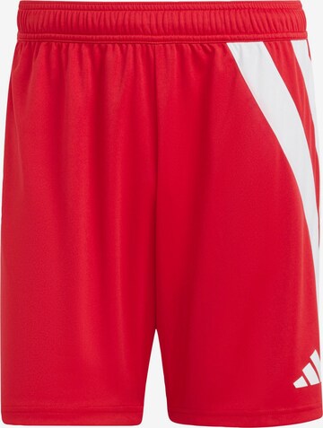 ADIDAS PERFORMANCE Workout Pants 'Fortore 23' in Red: front