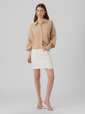 Jupe 'Luna' VERO MODA en blanc