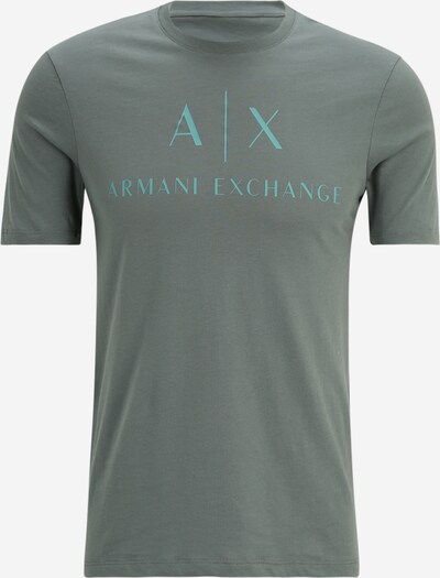 Marškinėliai '8NZTCJ' iš ARMANI EXCHANGE, spalva – vandens spalva / rusvai žalia, Prekių apžvalga