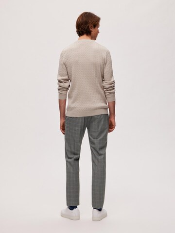 SELECTED HOMME Pullover 'MADDEN' in Beige
