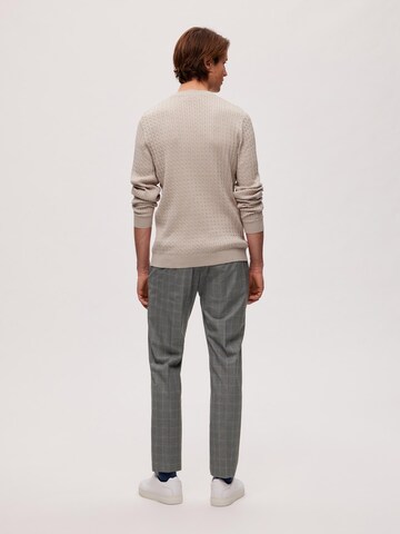 SELECTED HOMME Sweater 'MADDEN' in Beige