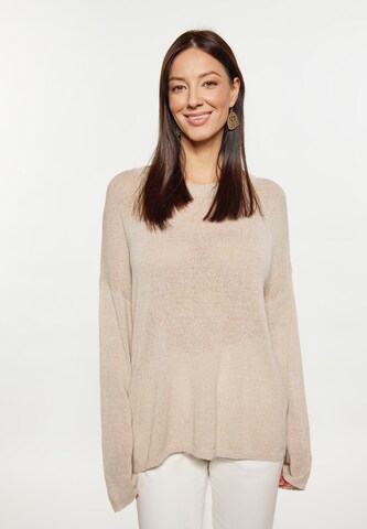 Pull-over usha WHITE LABEL en beige : devant