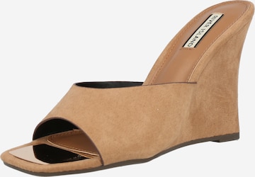 River Island Mules in Beige: front