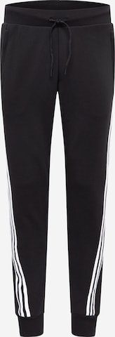 ADIDAS PERFORMANCE Tapered Sporthose in Schwarz: predná strana