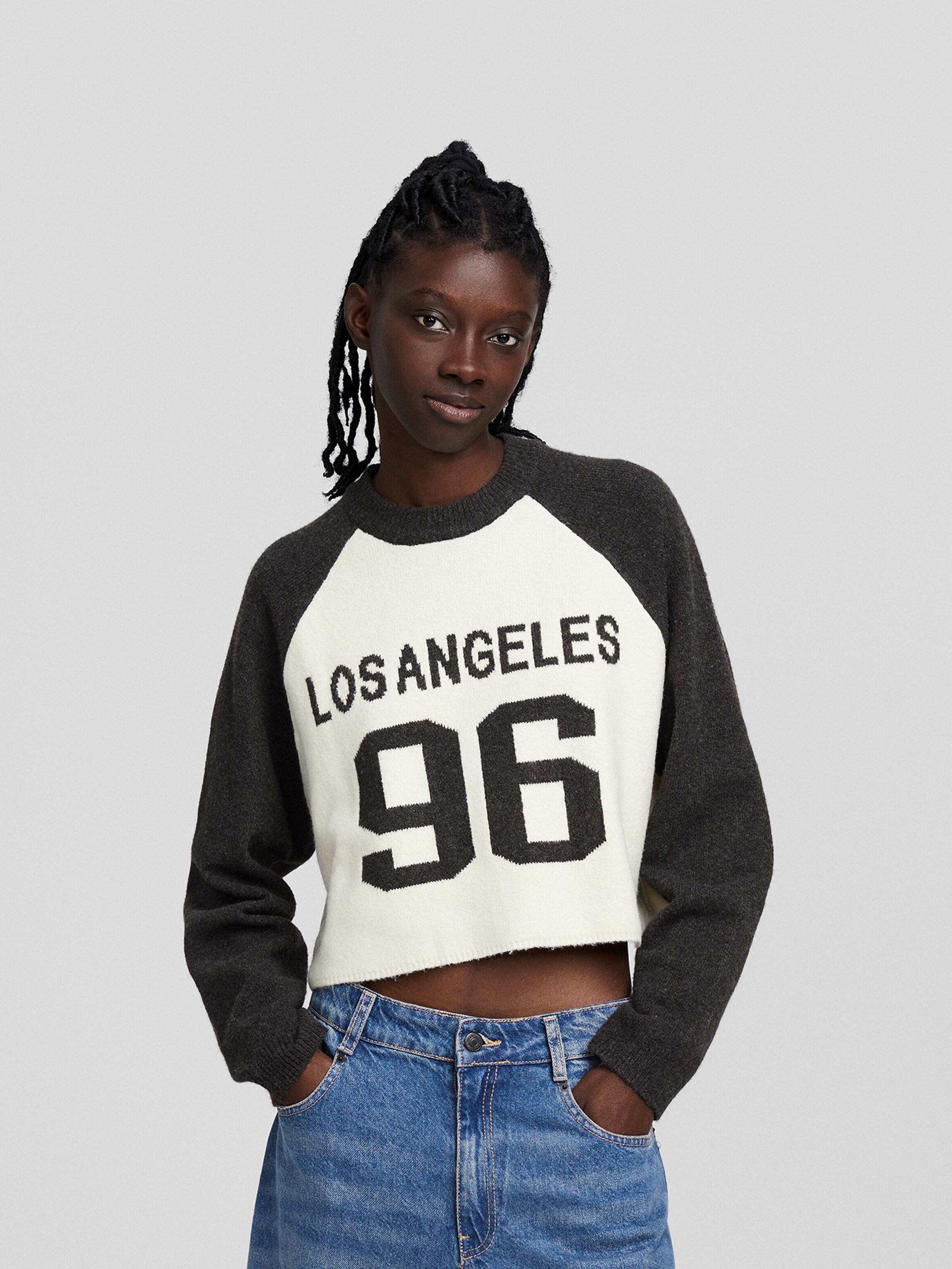 Cropped sweater bershka hotsell