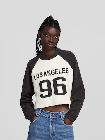 Bershka Sweater in Black: front