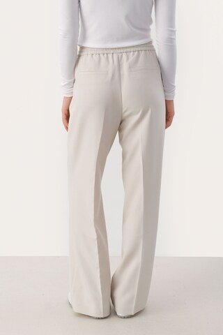 Part Two Wide leg Pleated Pants in Beige