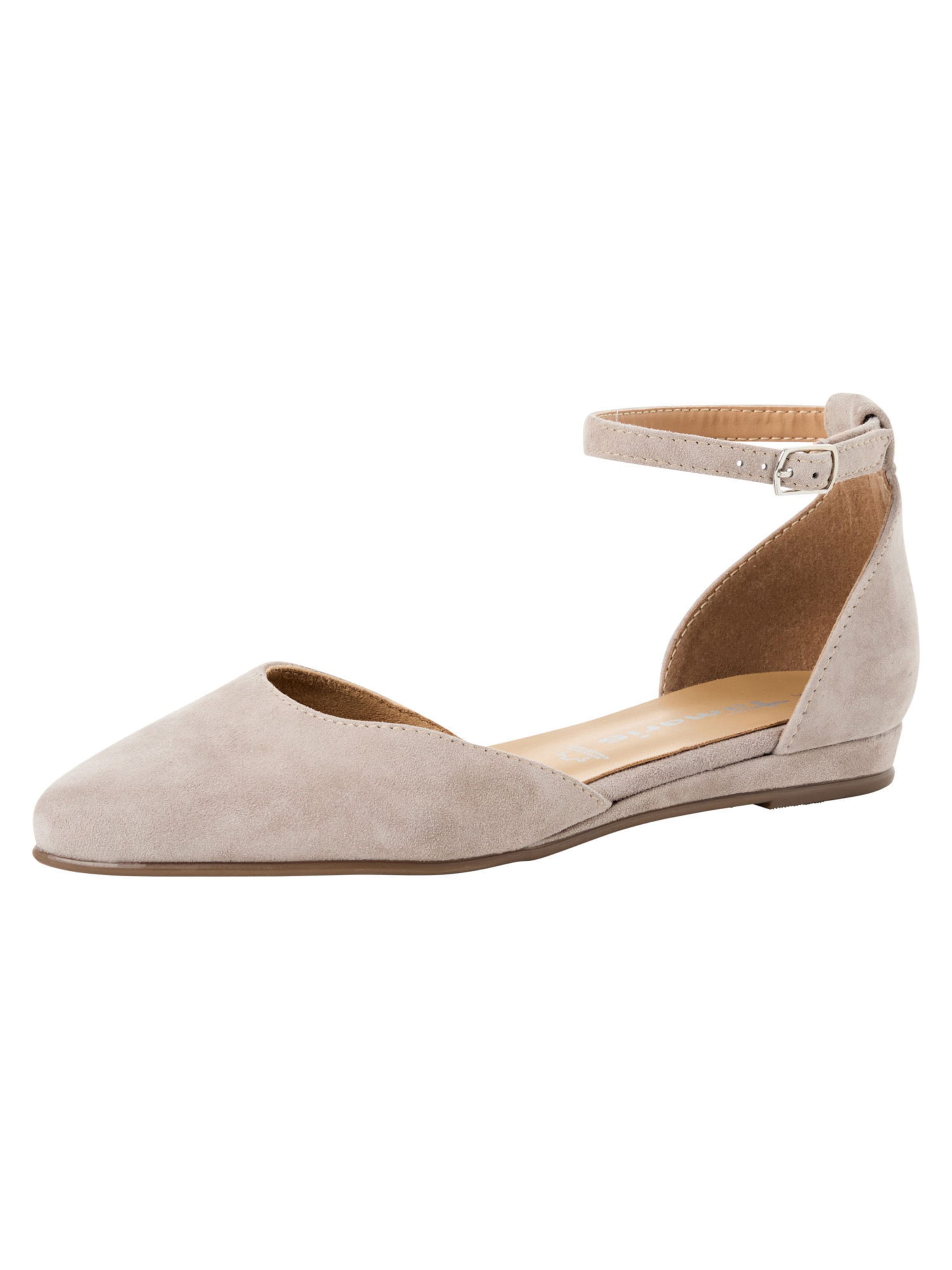 Ballerines à lanières Tamaris en beige : devant