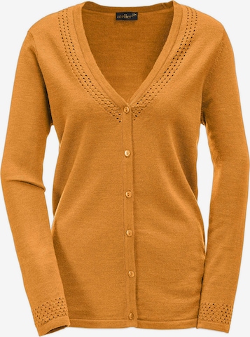 Goldner Knit Cardigan in Yellow: front