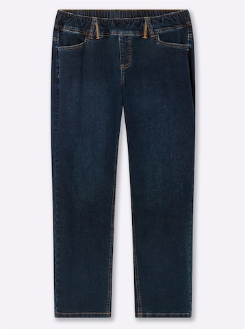 SHEEGO Slimfit Jeansy w kolorze niebieski: przód