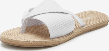 Flip-flops de la VENICE BEACH pe alb: față