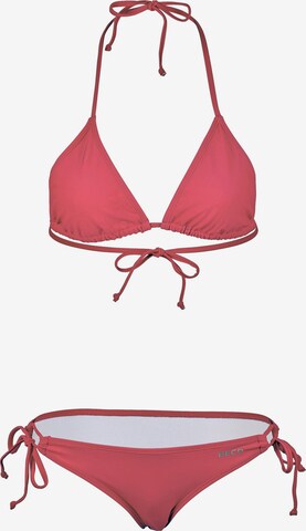 BECO the world of aquasports Triangle Bikini in Red: front