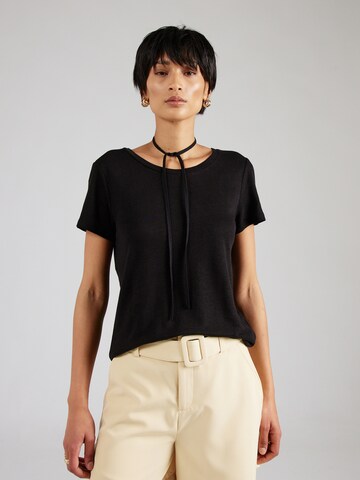 Lindex - Camiseta 'Lina' en negro: frente