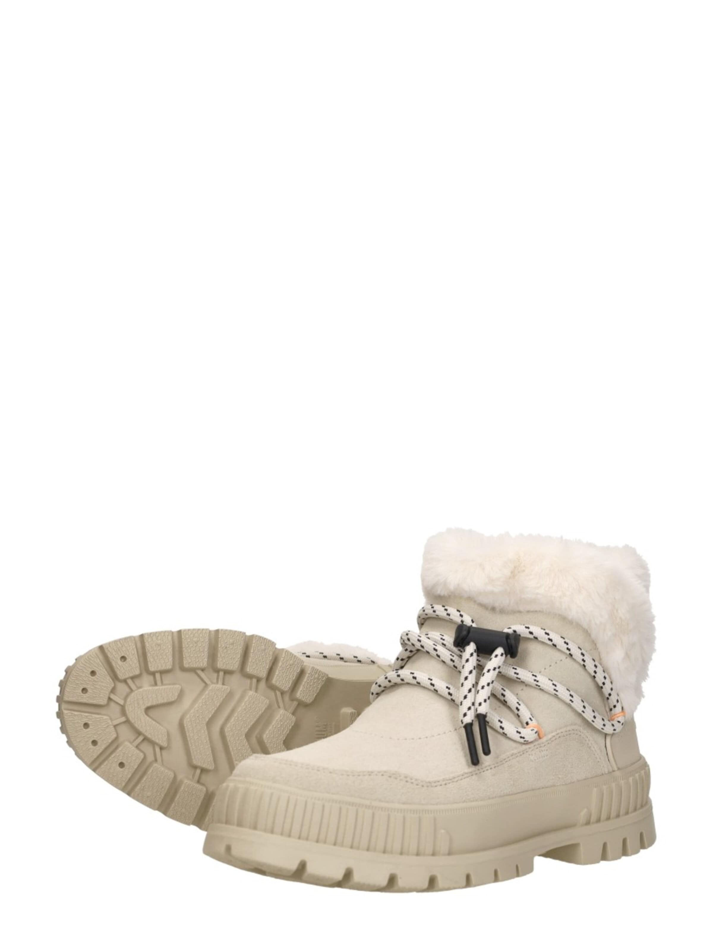 Palladium Boots 'Pallashock Lo Hiver' in Beige