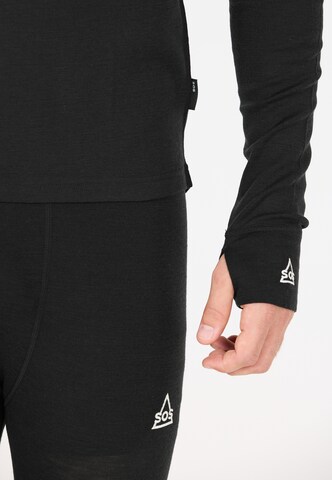 SOS Baselayer-Shirt in Schwarz