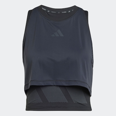 ADIDAS PERFORMANCE Sporttop 'Cool Intensity' in grau / schwarz, Produktansicht