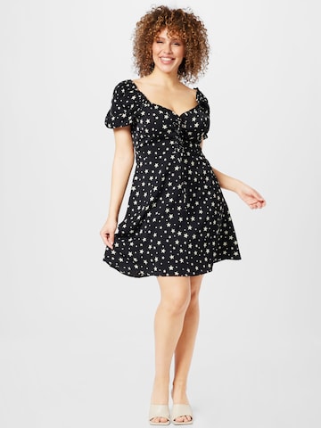 Nasty Gal Plus Dress 'Star' in Black: front