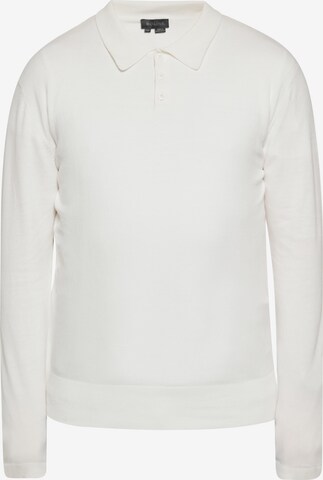 boline Sweater in White: front