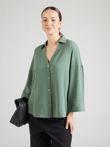 Chemisier 'ONLSVERRE METTE' ONLY en vert : devant