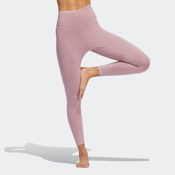 ADIDAS SPORTSWEAR Skinny Workout Pants in Purple