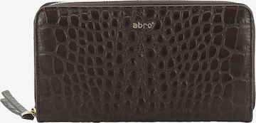 ABRO Wallet 'Geldbörse' in Brown: front